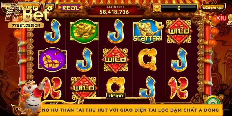 Nổ Hũ Thần Tài thu hút với giao diện tài lộc đậm chất Á Đông